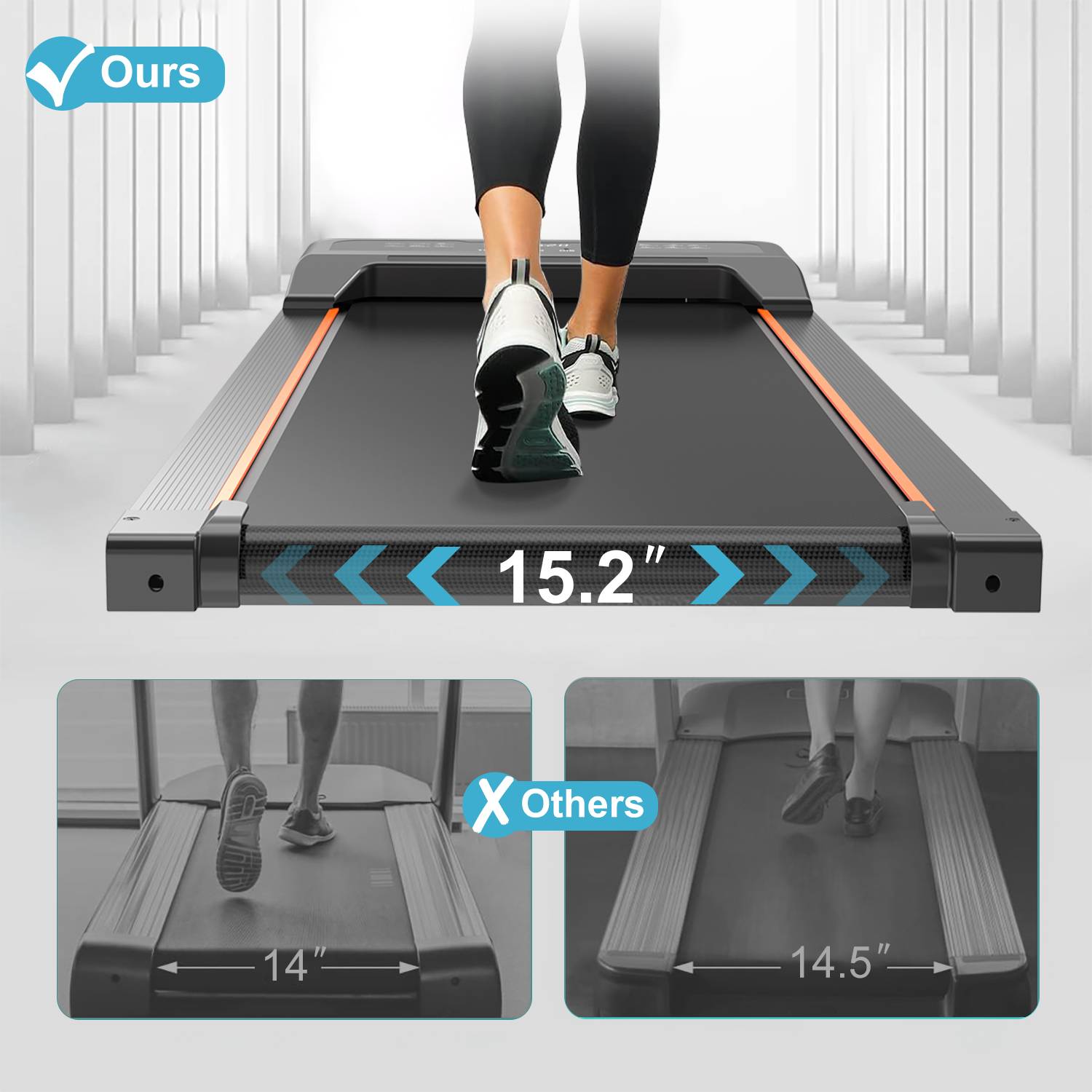 Walking Under Desk Treadmill with LED Display And Remote Control 26 Walking Under Desk Treadmill with LED Display And Remote Control