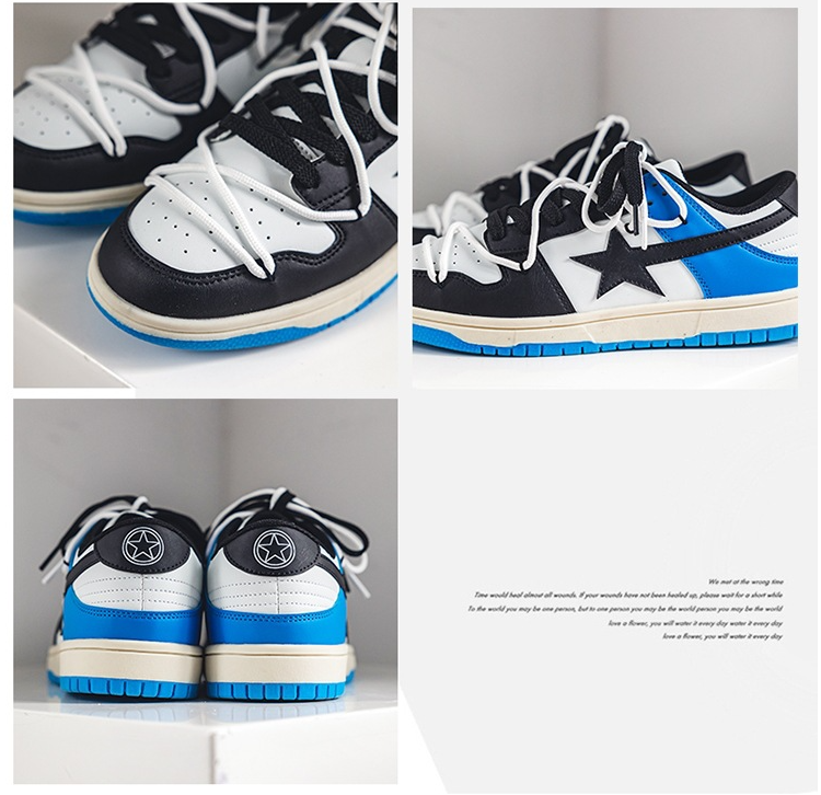 Men's Colorblock Sneakers Low-top Casual Board Shoes 42 Men's Colorblock Sneakers Low-top Casual Board Shoes