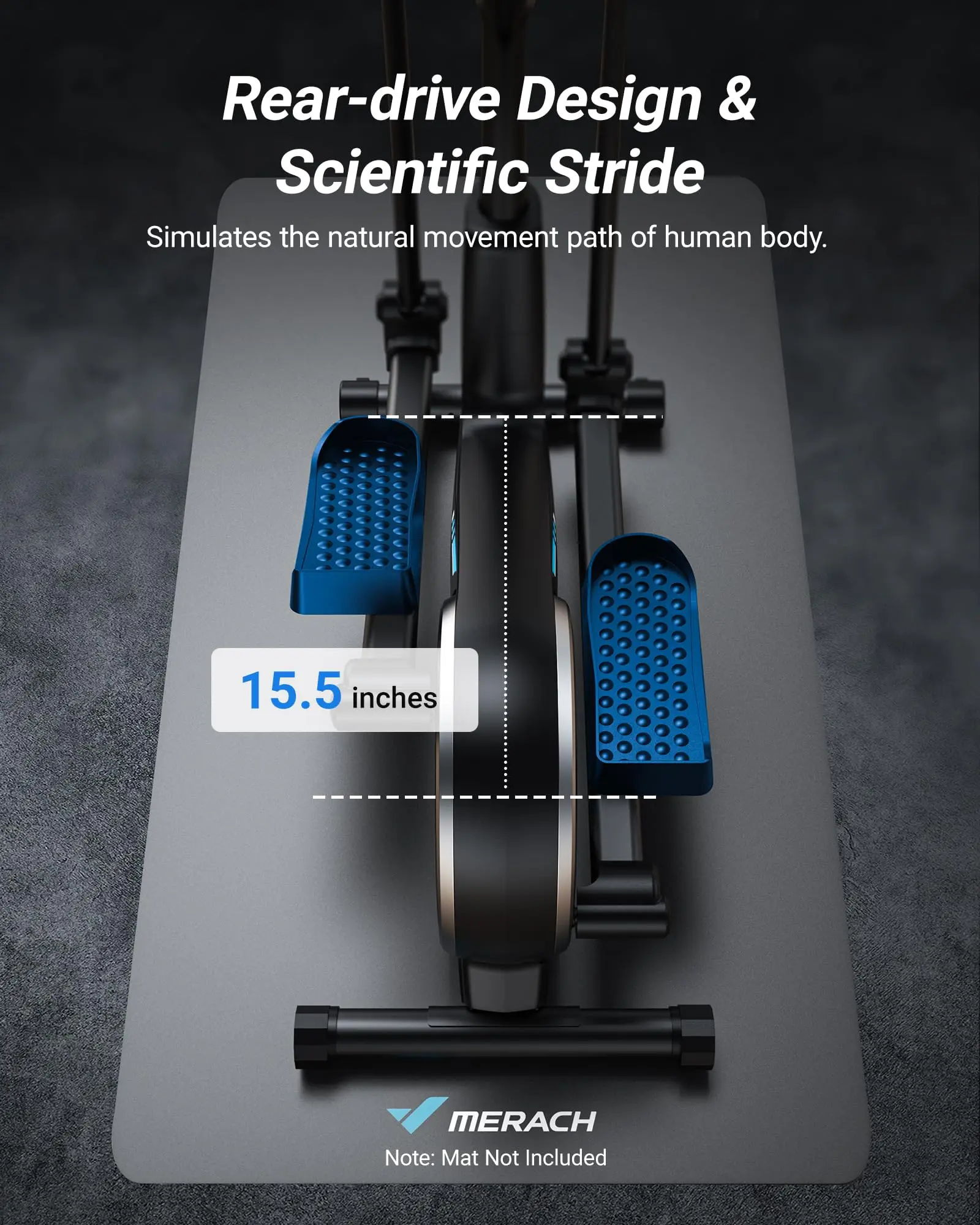 Hyper-Quiet Elliptical Machine – 16 Levels Resistance with App for Home 13 Hyper-Quiet Elliptical Machine – 16 Levels Resistance with App for Home