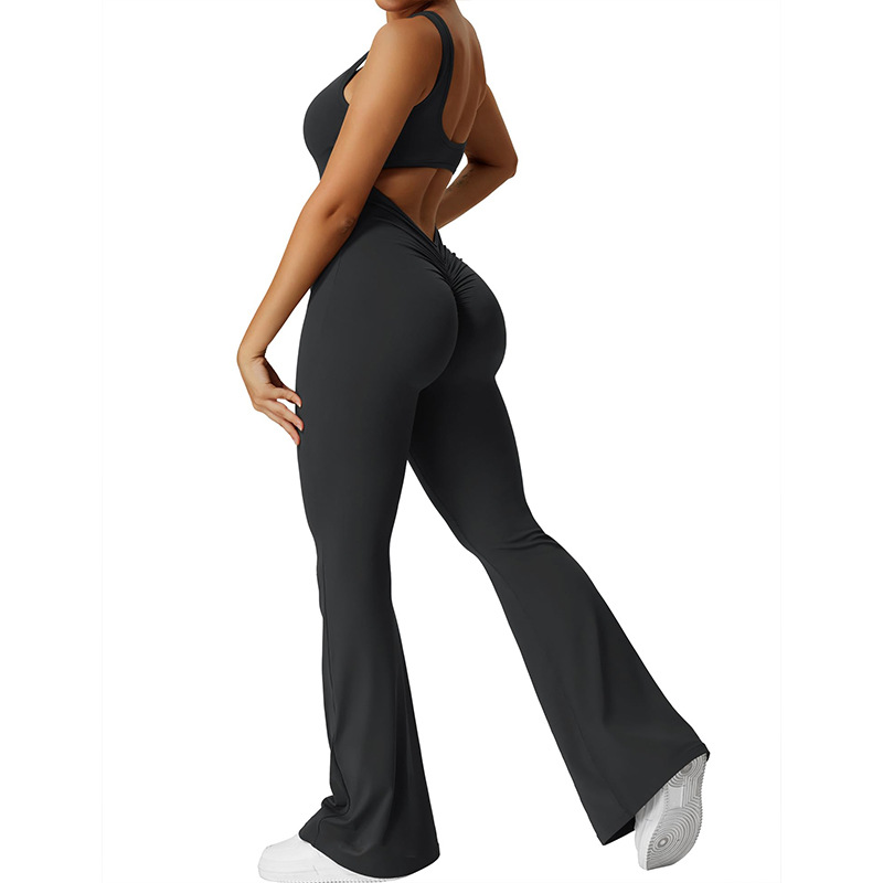 Slim Fit Hip Raise Backless Exercise Yoga Sexy Jumpsuit 35 Slim Fit Hip Raise Backless Exercise Yoga Sexy Jumpsuit