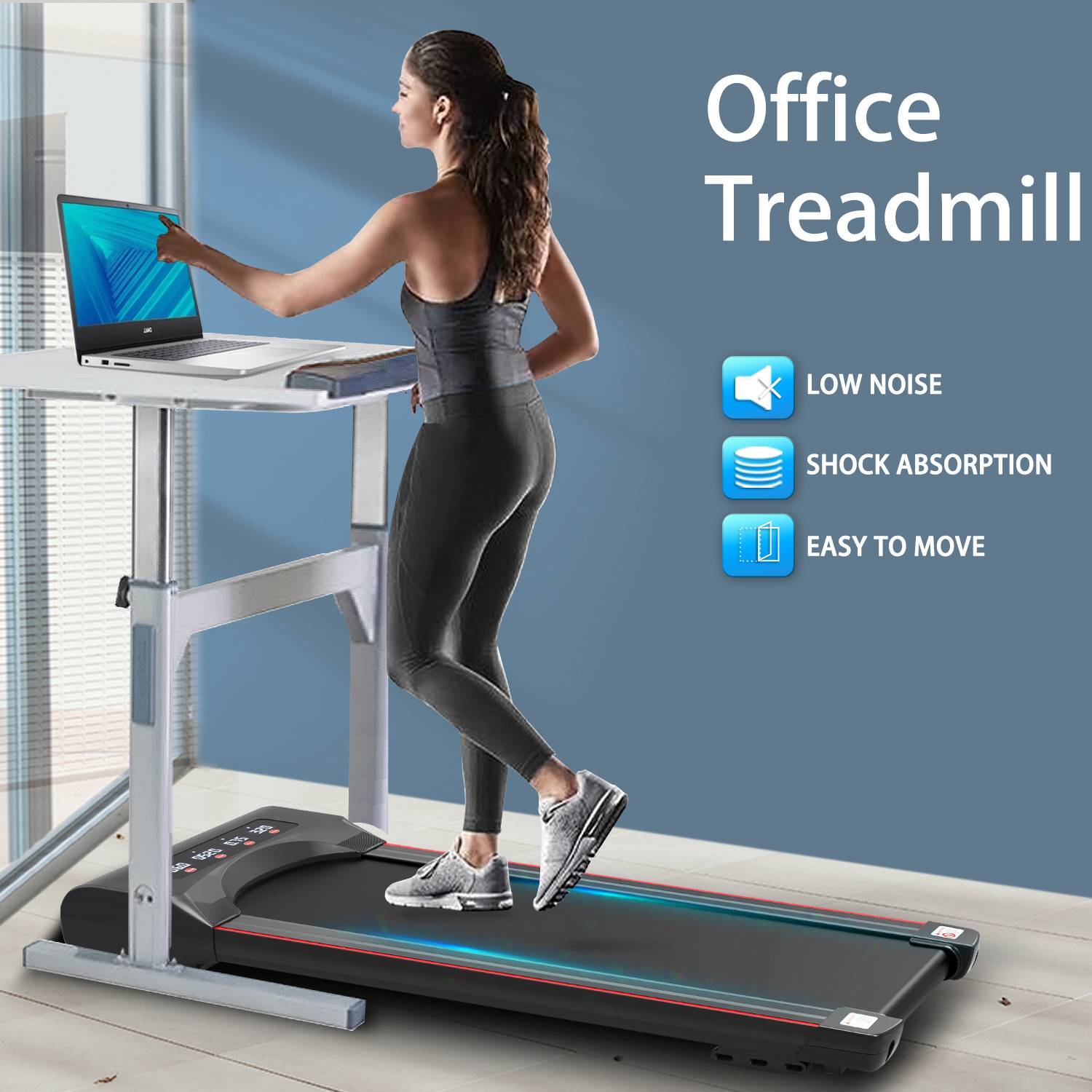 Under Desk Treadmill Machine Walking Pad For Home Office 41 Under Desk Treadmill Machine Walking Pad For Home Office