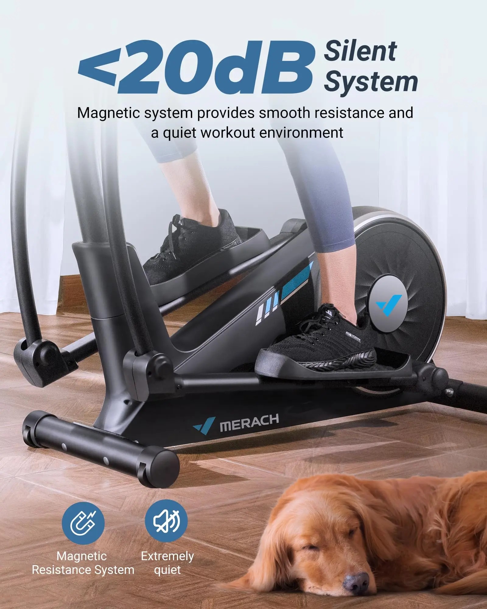 Hyper-Quiet Elliptical Machine – 16 Levels Resistance with App for Home 51 Hyper-Quiet Elliptical Machine – 16 Levels Resistance with App for Home