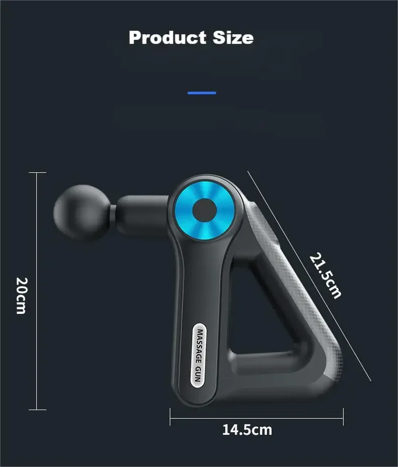 Professional Massage Gun – 9 Heads & 9 Gears for Total Body Relief 33 Professional Massage Gun – 9 Heads & 9 Gears for Total Body Relief
