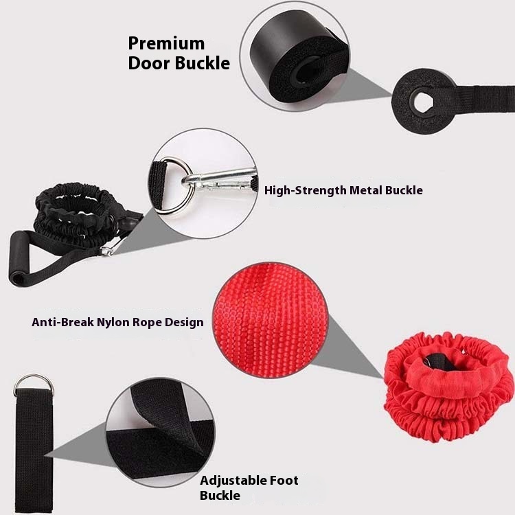 Multi-functional Household TPE Resistance Tube 11-piece Set 11 Multi-functional Household TPE Resistance Tube 11-piece Set