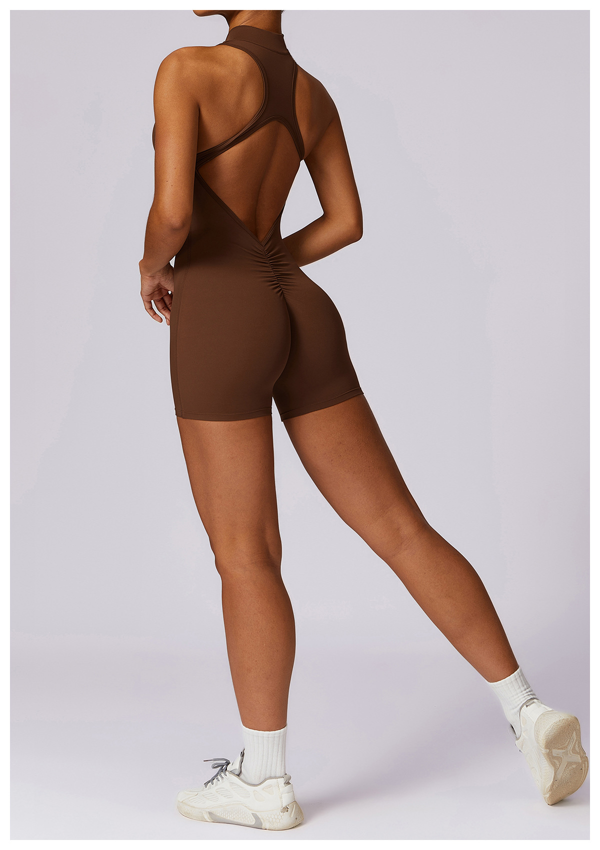 Fitness Yoga Jumpsuit With Zipper Summer Backless Shorts Jumpsuit Bodysuit For Women Clothing 32 Fitness Yoga Jumpsuit With Zipper Summer Backless Shorts Jumpsuit Bodysuit For Women Clothing