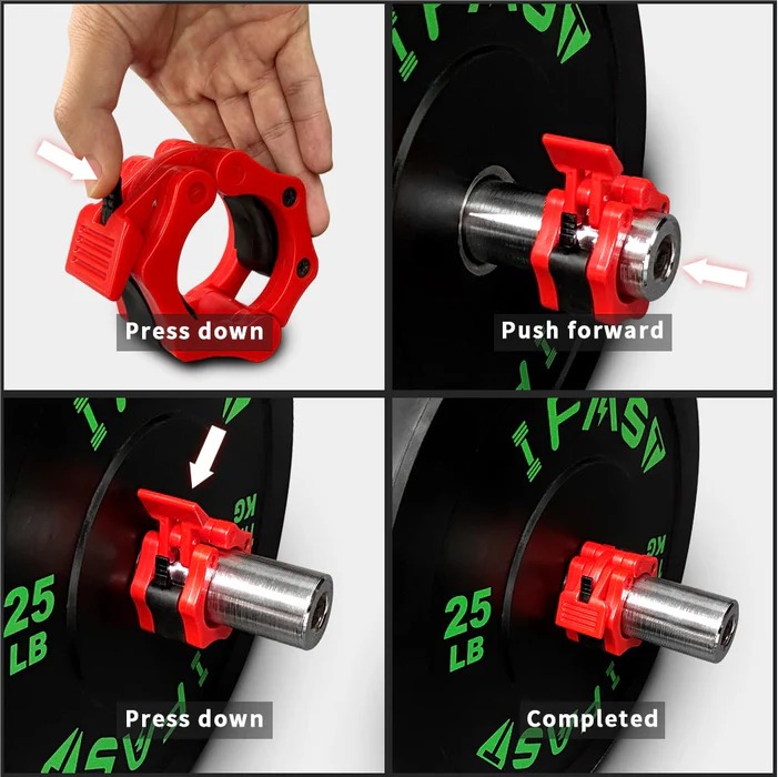 Weight Lifting Barbell Quick Buckle Plate Frame Barbell Buckle 12 Weight Lifting Barbell Quick Buckle Plate Frame Barbell Buckle