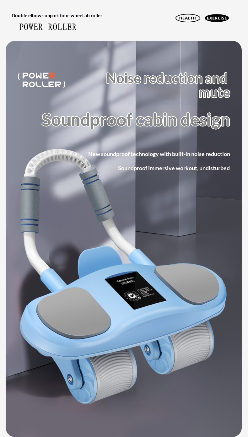 Automatic Rebound Plank-Crunch 2-in-1 Ab Wheel 20 Automatic Rebound Plank-Crunch 2-in-1 Ab Wheel
