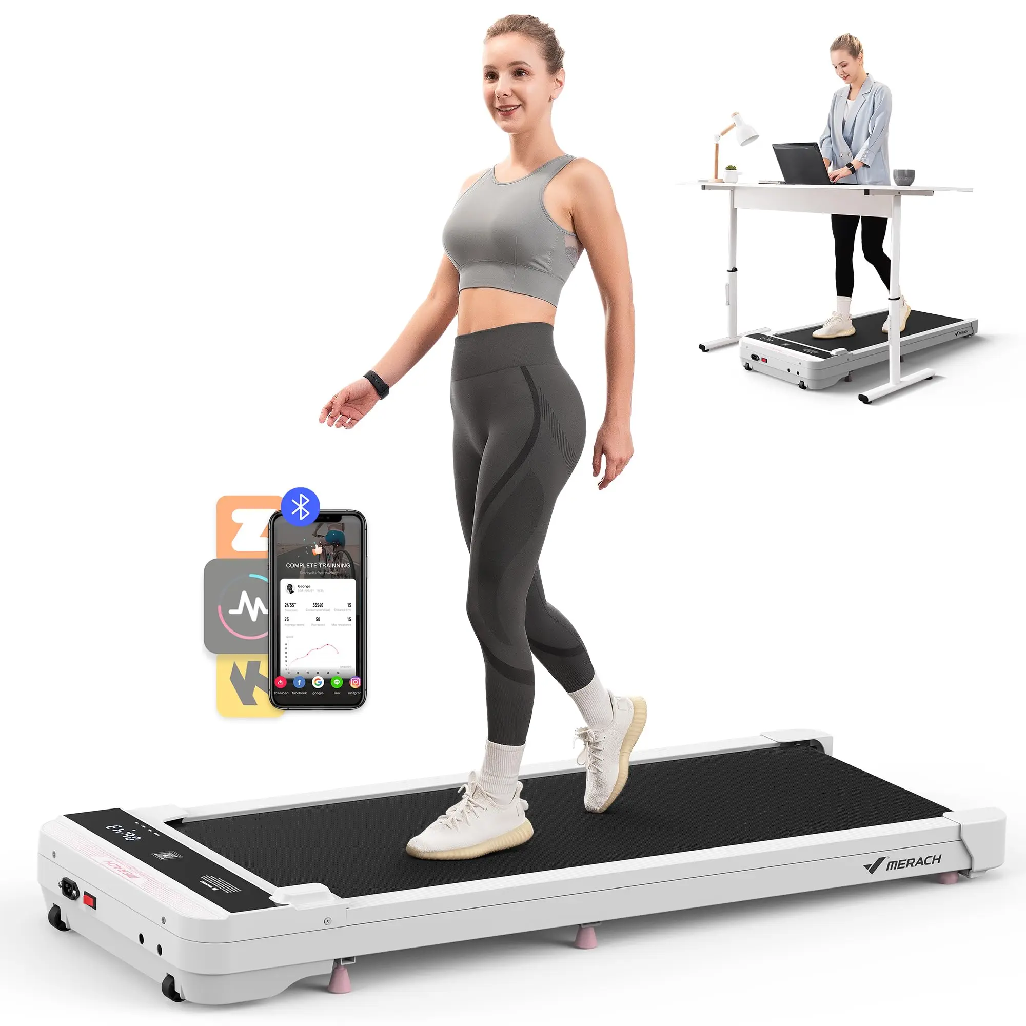 2-in-1 Walking Pad – Small Treadmill for Home & Office, Quiet Under Desk Treadmill 21 2-in-1 Walking Pad – Small Treadmill for Home & Office, Quiet Under Desk Treadmill