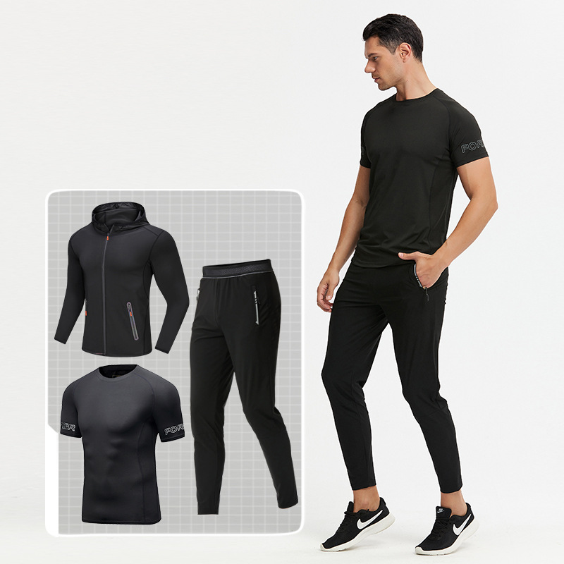 Men's Sportswear Gym Fitness Three Piece Set 12 Men's Sportswear Gym Fitness Three Piece Set