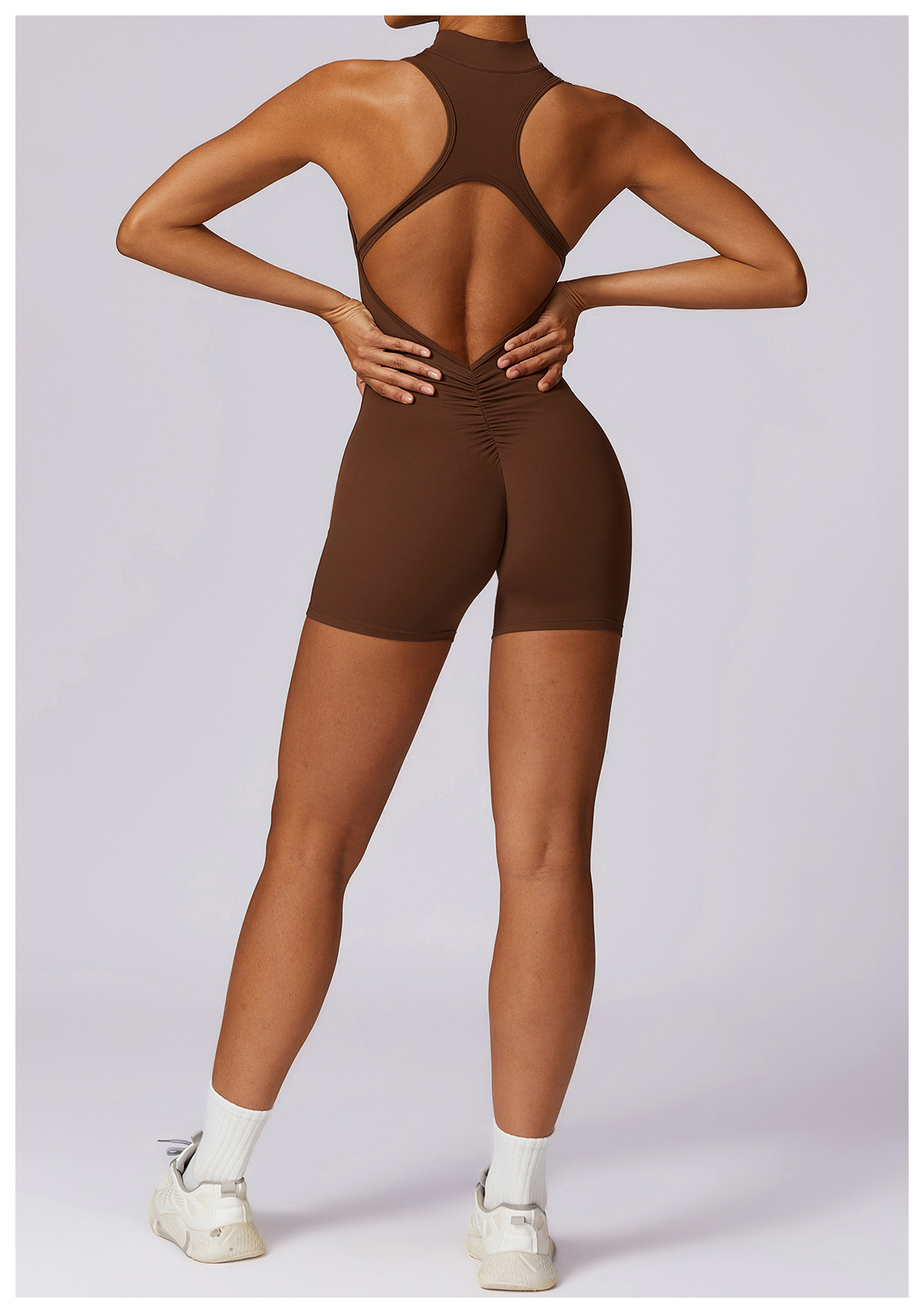 Fitness Yoga Jumpsuit With Zipper Summer Backless Shorts Jumpsuit Bodysuit For Women Clothing 88 Fitness Yoga Jumpsuit With Zipper Summer Backless Shorts Jumpsuit Bodysuit For Women Clothing