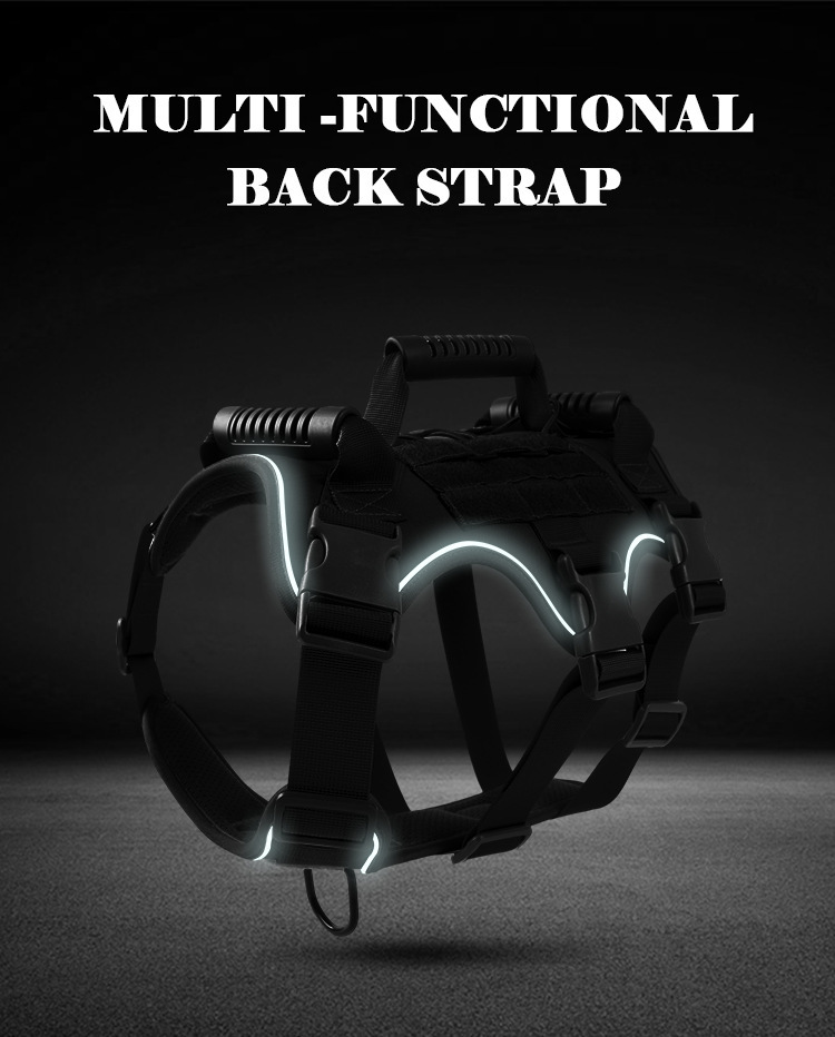 Dog Anti-breakaway And Anti-rush Reflective Breathable Chest Harness 30 Dog Anti-breakaway And Anti-rush Reflective Breathable Chest Harness