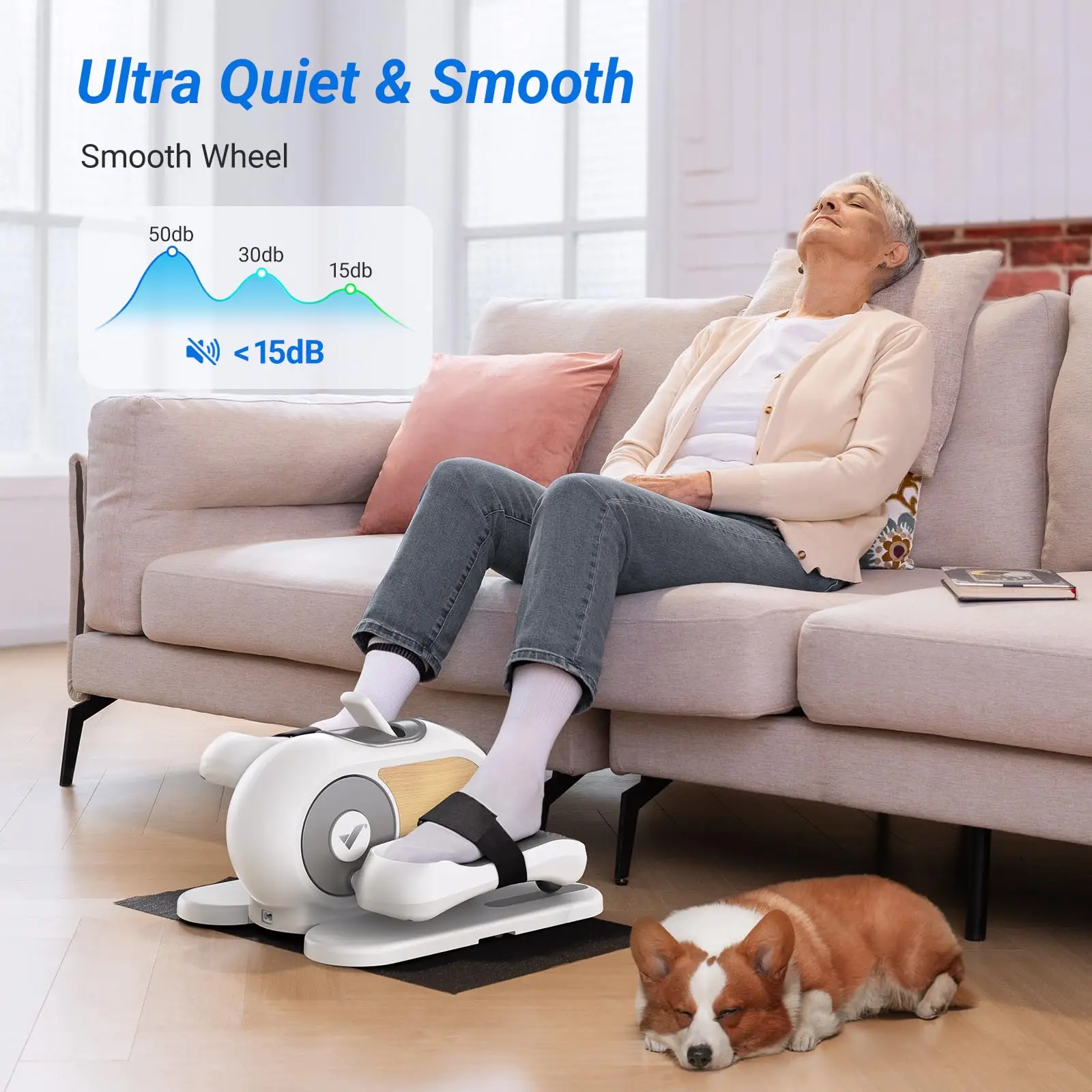 Under Desk Elliptical Machine – Quiet & Portable Seated Leg Exerciser with 12-Speed Adjustment 23 Under Desk Elliptical Machine – Quiet & Portable Seated Leg Exerciser with 12-Speed Adjustment