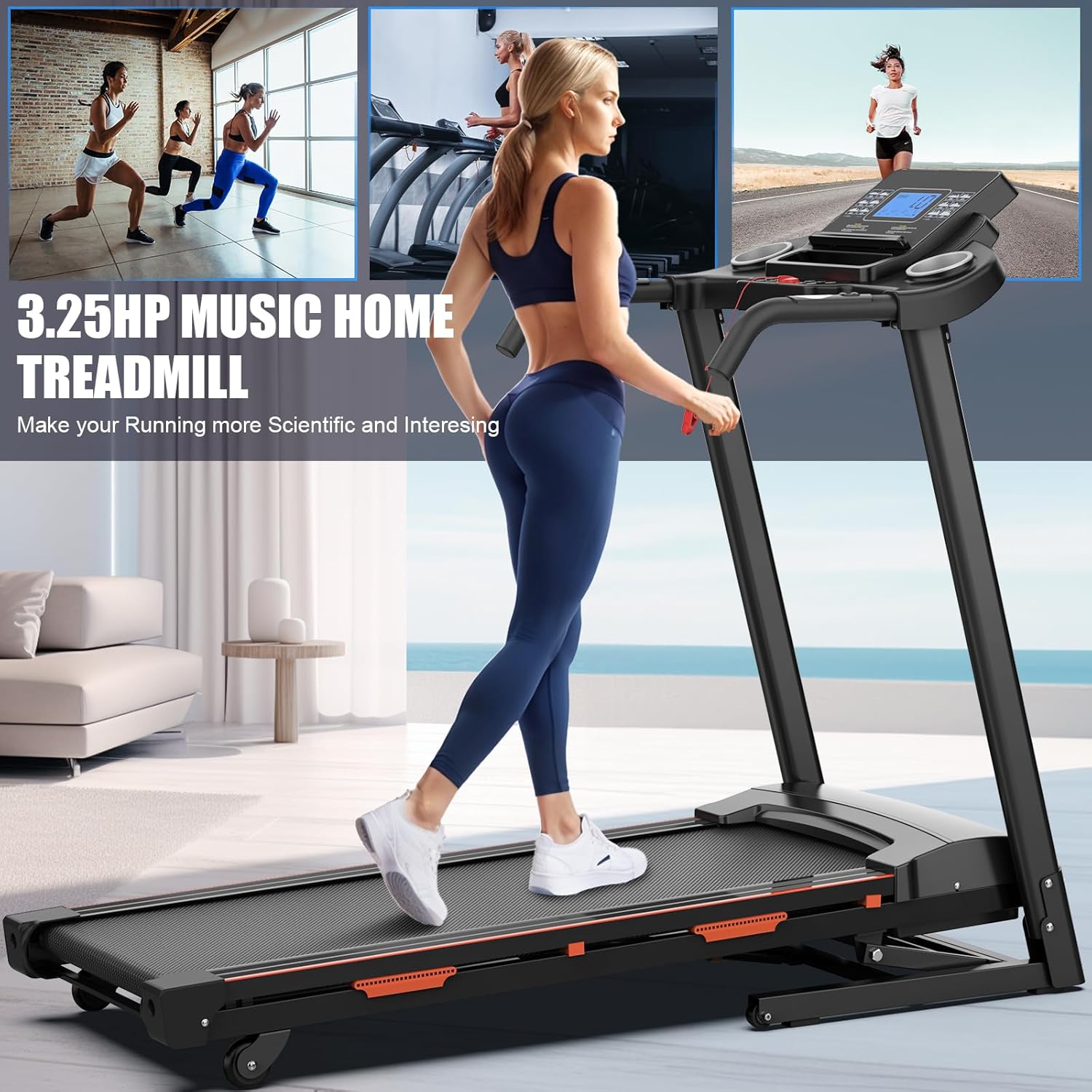 Home Automatic Tilt Treadmill Foldable 400 Lbs Approx. 181.4 Kg Capacity 3.25 Horsepower 28 Home Automatic Tilt Treadmill Foldable 400 Lbs Approx. 181.4 Kg Capacity 3.25 Horsepower