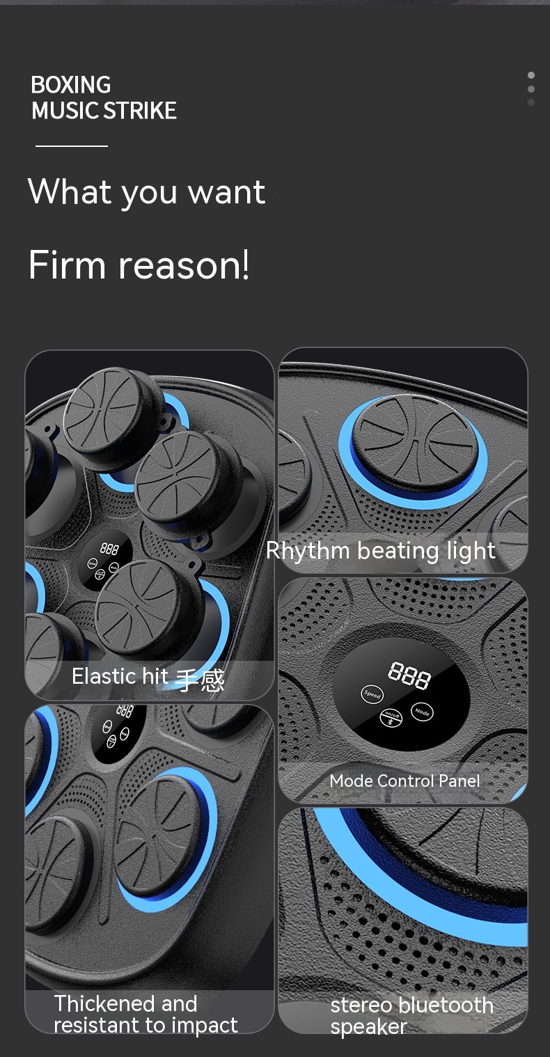 Music Boxing Target Training Wall Target Fitness Equipment 18 Music Boxing Target Training Wall Target Fitness Equipment