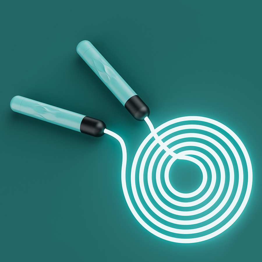 New Fitness Luminous Weight Skipping Rope 30 New Fitness Luminous Weight Skipping Rope
