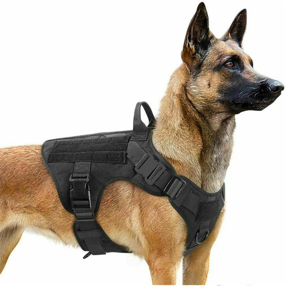 Military Tactical Dog Harness German Shepherd Adjustable Pet Dog Back 123 Military Tactical Dog Harness German Shepherd Adjustable Pet Dog Back