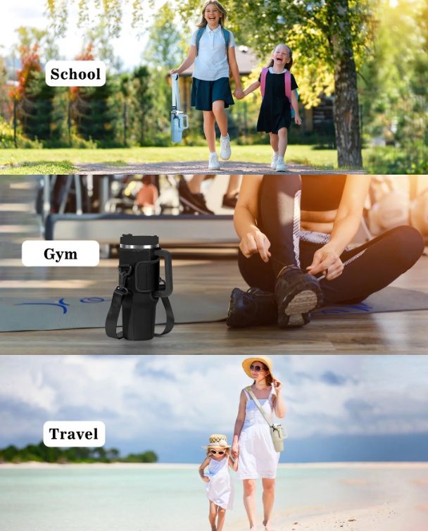 Slok Water Bottle Carrier Bag, Compatible With 40oz Tumbler With Handle 43 Slok Water Bottle Carrier Bag, Compatible With 40oz Tumbler With Handle