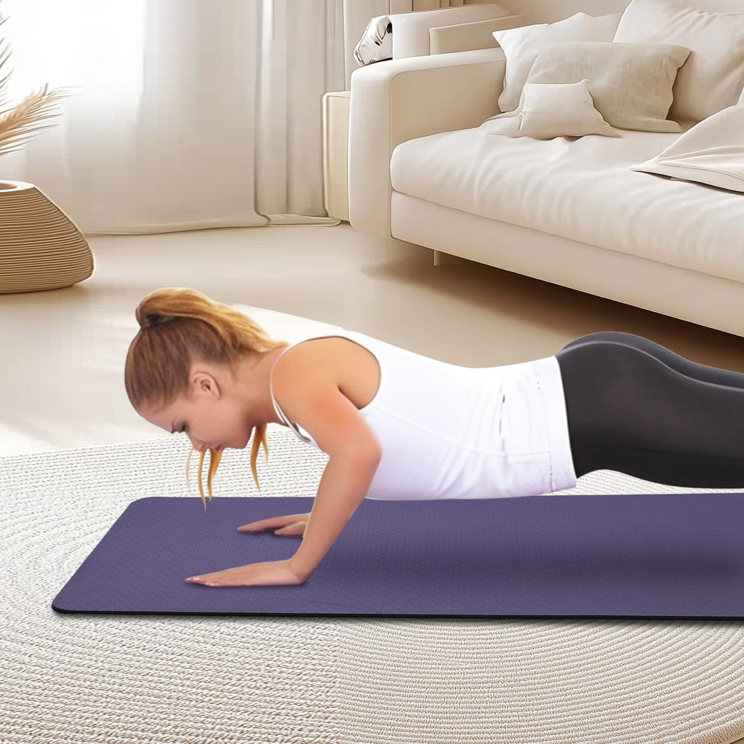 Yoga Mat, Exercise Yoga Mat With Non-Slip Design, Professional TPE Exericise Mat, 72 X 24 Multi-Purpose Workout Mat For Women, Pilates Fitness And Floor Exercises 48 Yoga Mat, Exercise Yoga Mat With Non-Slip Design, Professional TPE Exericise Mat, 72 X 24 Multi-Purpose Workout Mat For Women, Pilates Fitness And Floor Exercises