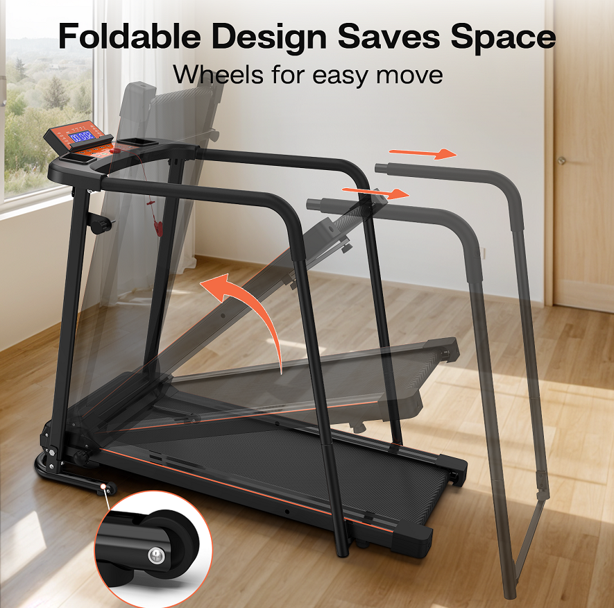 Folding Treadmill Electric Running Machine 12 Folding Treadmill Electric Running Machine