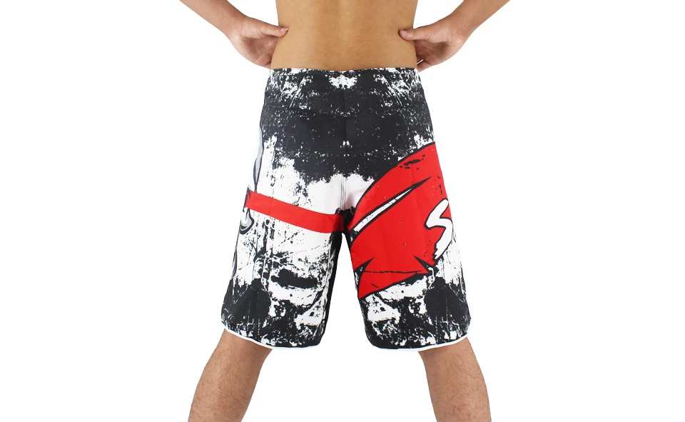 Black MMA Boxing Shorts – Skull Print Cotton Training Shorts for Kickboxing & Muay Thai 113 Black MMA Boxing Shorts – Skull Print Cotton Training Shorts for Kickboxing & Muay Thai