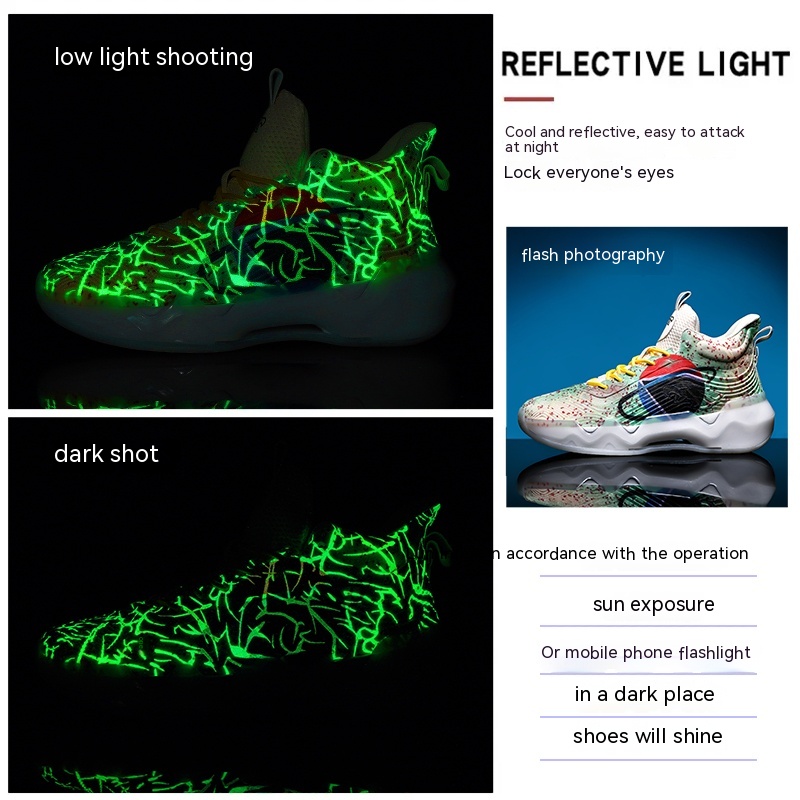 Luminous High-top Basketball Shoes 12 Luminous High-top Basketball Shoes