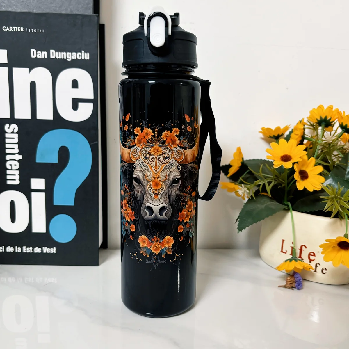 750ml Cute Animal Sports Water Bottle – Lion, Tiger & Cow Pattern 19 750ml Cute Animal Sports Water Bottle – Lion, Tiger & Cow Pattern