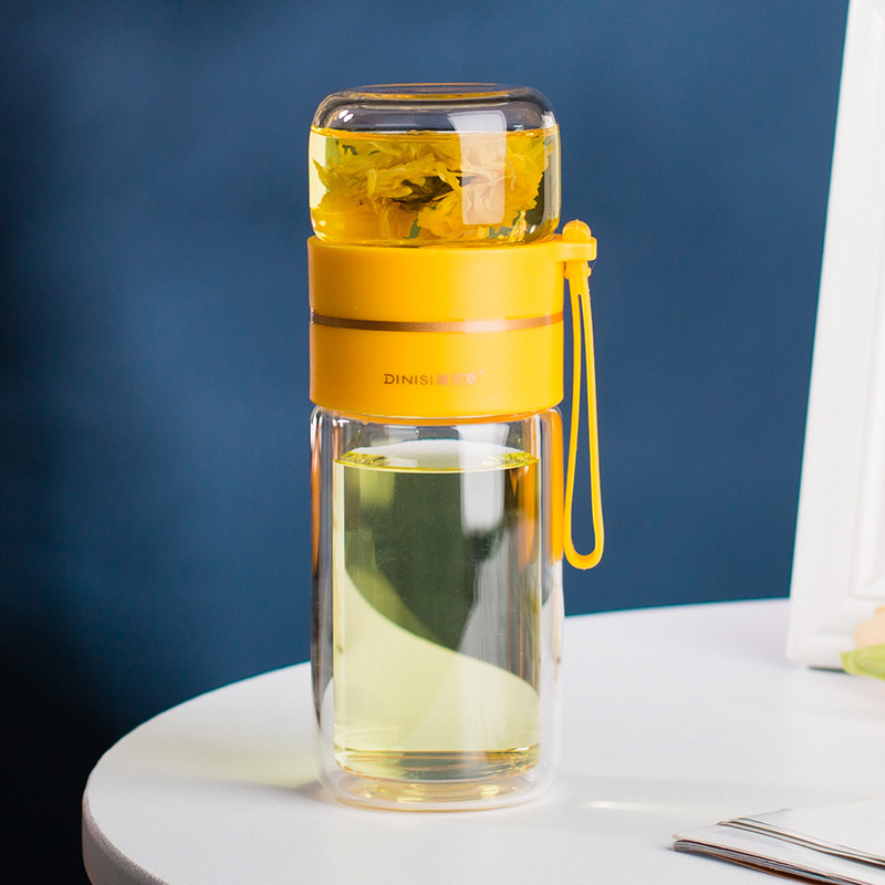 Fitness Eddy Double-Wall Glass Tea Infuser Bottle - Leakproof & Heat-Resistant 56 Fitness Eddy Double-Wall Glass Tea Infuser Bottle - Leakproof & Heat-Resistant
