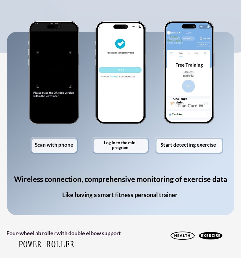 Automatic Rebound Plank-Crunch 2-in-1 Ab Wheel 10 Automatic Rebound Plank-Crunch 2-in-1 Ab Wheel