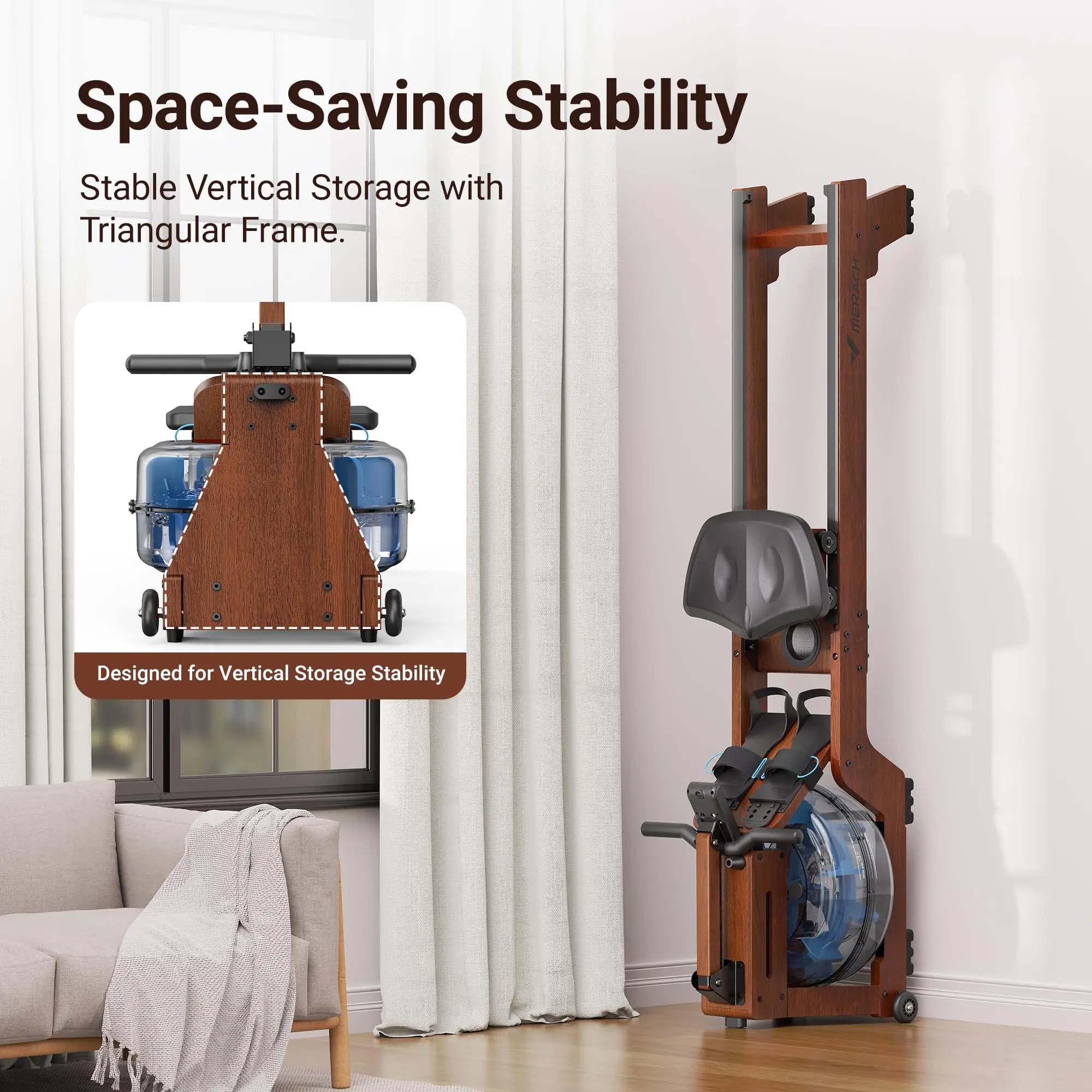 Water Rowing Machine – Solid Wood Design with Bluetooth Monitor & Upgraded Seat Cushion 24 Water Rowing Machine – Solid Wood Design with Bluetooth Monitor & Upgraded Seat Cushion