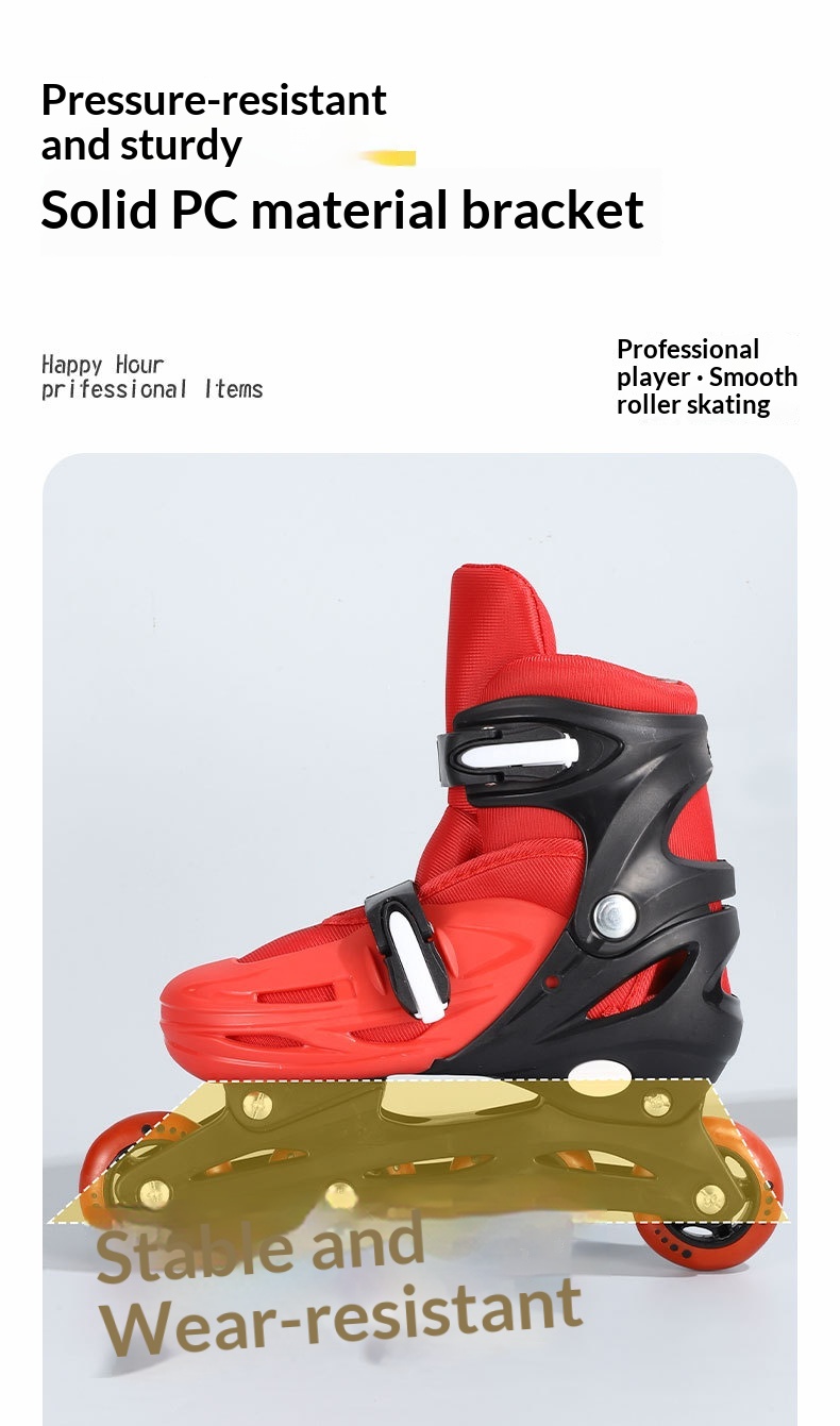 Kids Inline Skate Full Set With Multi-Adjustable Size Options 11 Kids Inline Skate Full Set With Multi-Adjustable Size Options