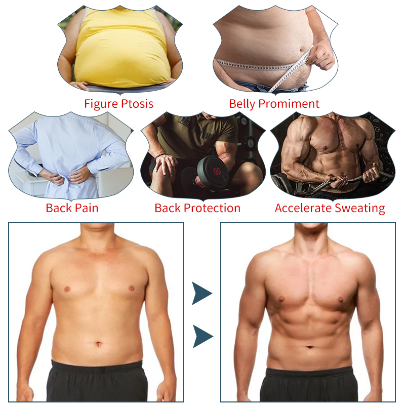 Fitness Men Shapewear Sauna Vest Waist Trainer Double Belt Sweat Shirt Corset Top Body Shaper 50 Fitness Men Shapewear Sauna Vest Waist Trainer Double Belt Sweat Shirt Corset Top Body Shaper