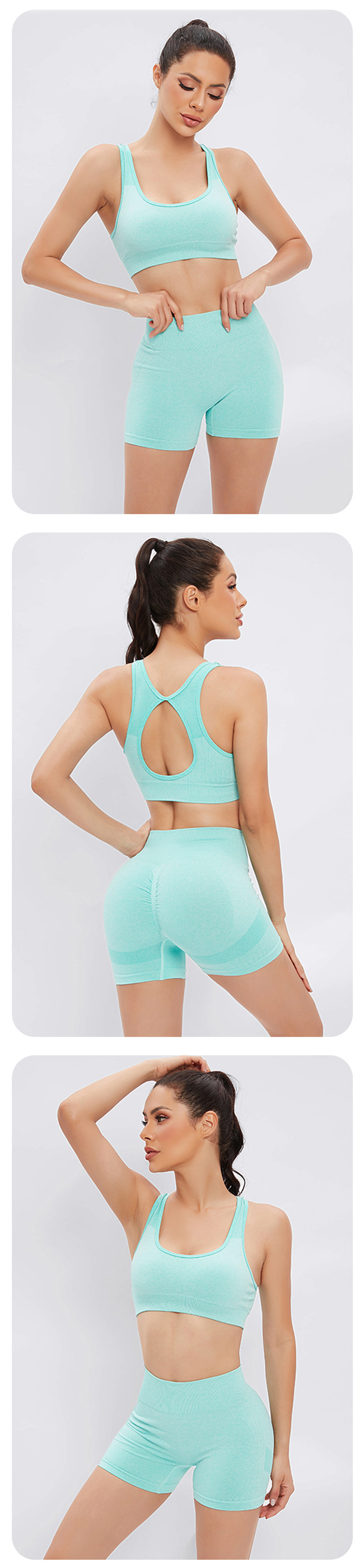 2pcs Yoga Set Women's Vest And Shorts Tracksuit Seamless Workout Sportswear Gym Clothing High Waist Leggings Fitness Sports Suits 13 2pcs Yoga Set Women's Vest And Shorts Tracksuit Seamless Workout Sportswear Gym Clothing High Waist Leggings Fitness Sports Suits