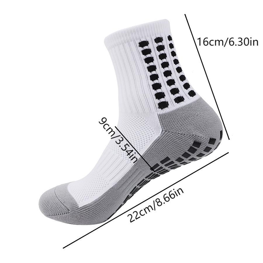 Sports Soccer Socks With Knee Pad Mid-calf Glue Dispensing Non-slip 34 Sports Soccer Socks With Knee Pad Mid-calf Glue Dispensing Non-slip