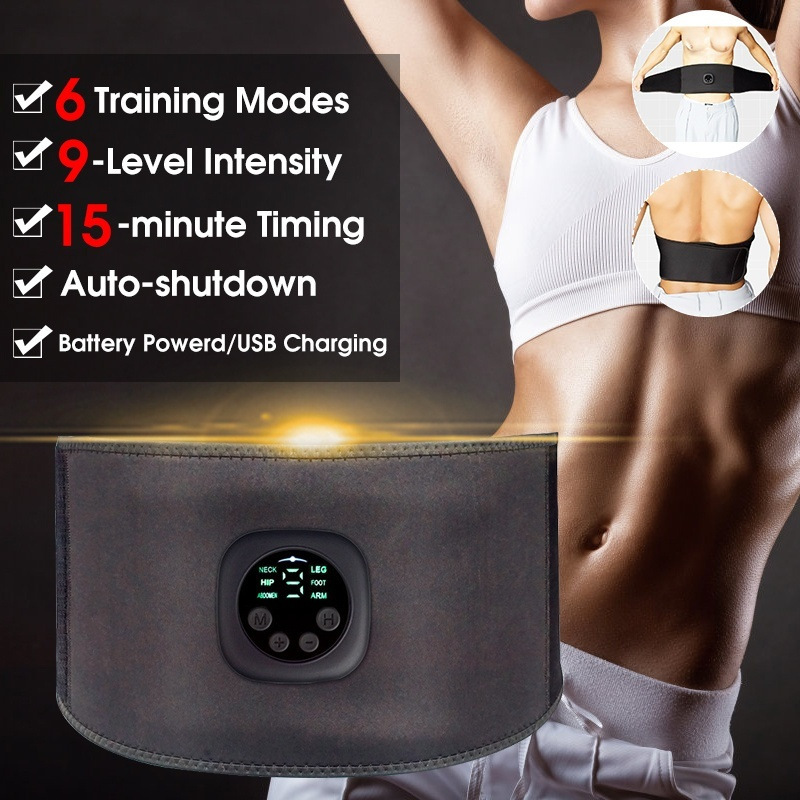Smart Digital Display Fitness EMS Belt Abdominal Instrument 7 undefined