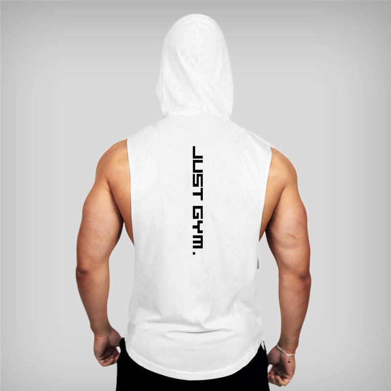 Fitness Vest Men Hooded Loose Clothes 24 Fitness Vest Men Hooded Loose Clothes