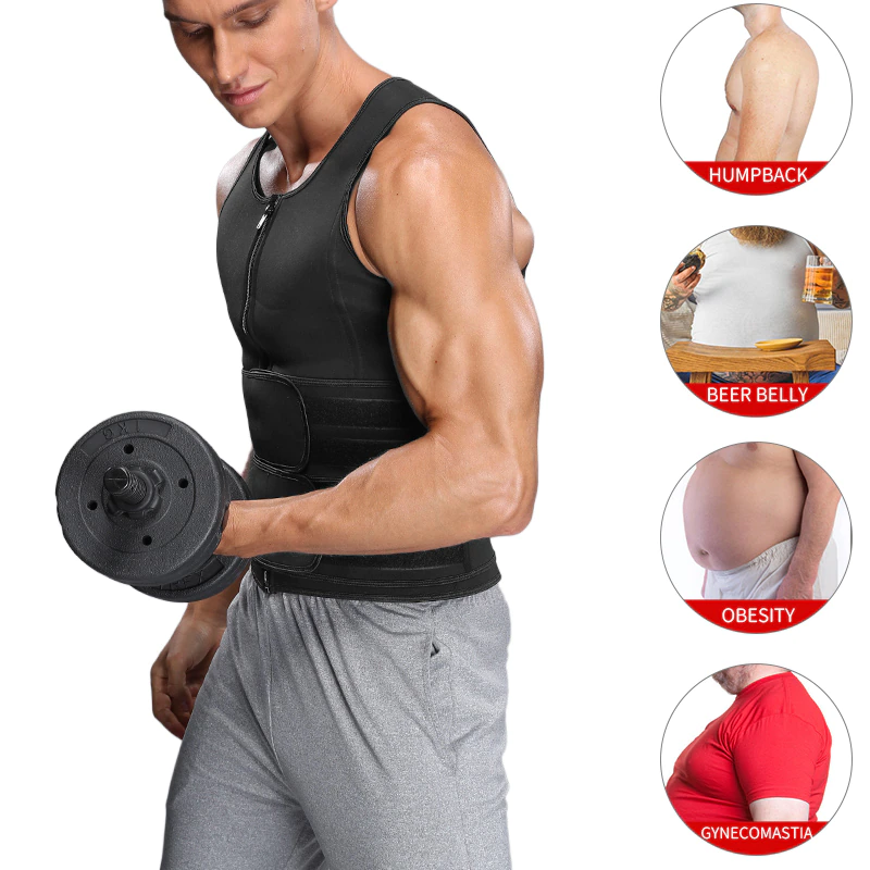 Fitness Men Shapewear Sauna Vest Waist Trainer Double Belt Sweat Shirt Corset Top Body Shaper 18 Fitness Men Shapewear Sauna Vest Waist Trainer Double Belt Sweat Shirt Corset Top Body Shaper