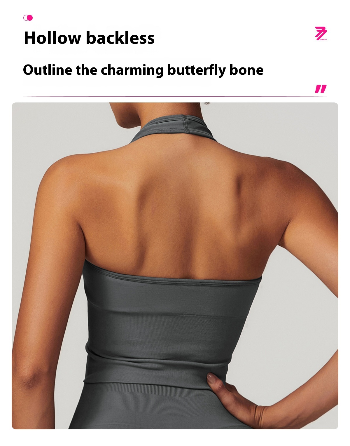 Women's Halter Cropped Top Beauty Back Yoga Bra Seamless Fitness Sports Vest 70 Women's Halter Cropped Top Beauty Back Yoga Bra Seamless Fitness Sports Vest