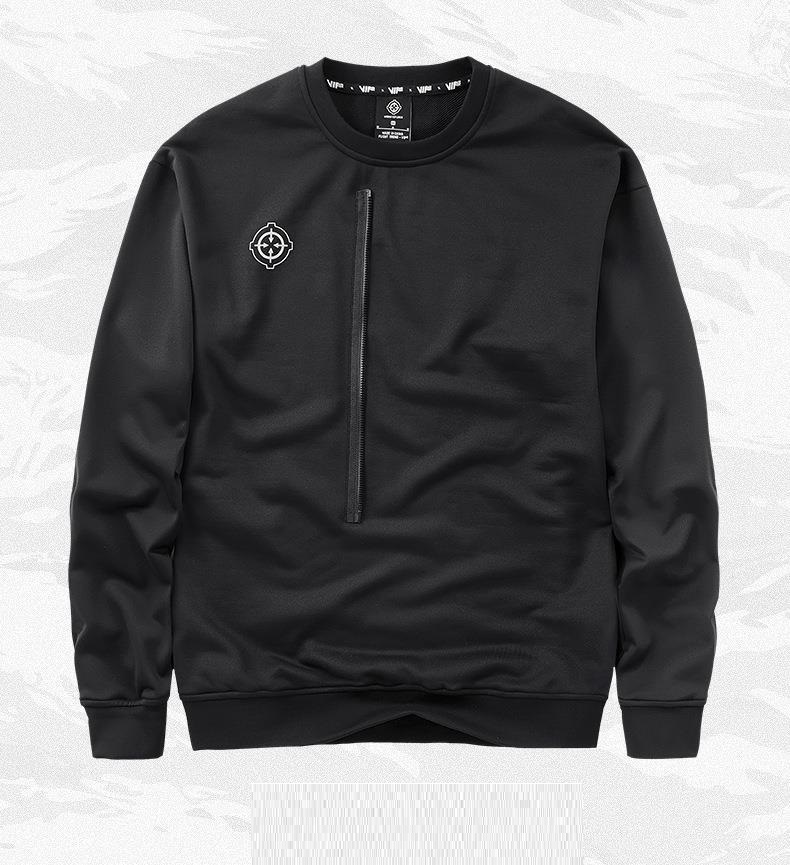 Trendy Mechanical Style Long-sleeved T-shirt Round Neck False Two Pieces Tactical Workwear Tops 11 Trendy Mechanical Style Long-sleeved T-shirt Round Neck False Two Pieces Tactical Workwear Tops