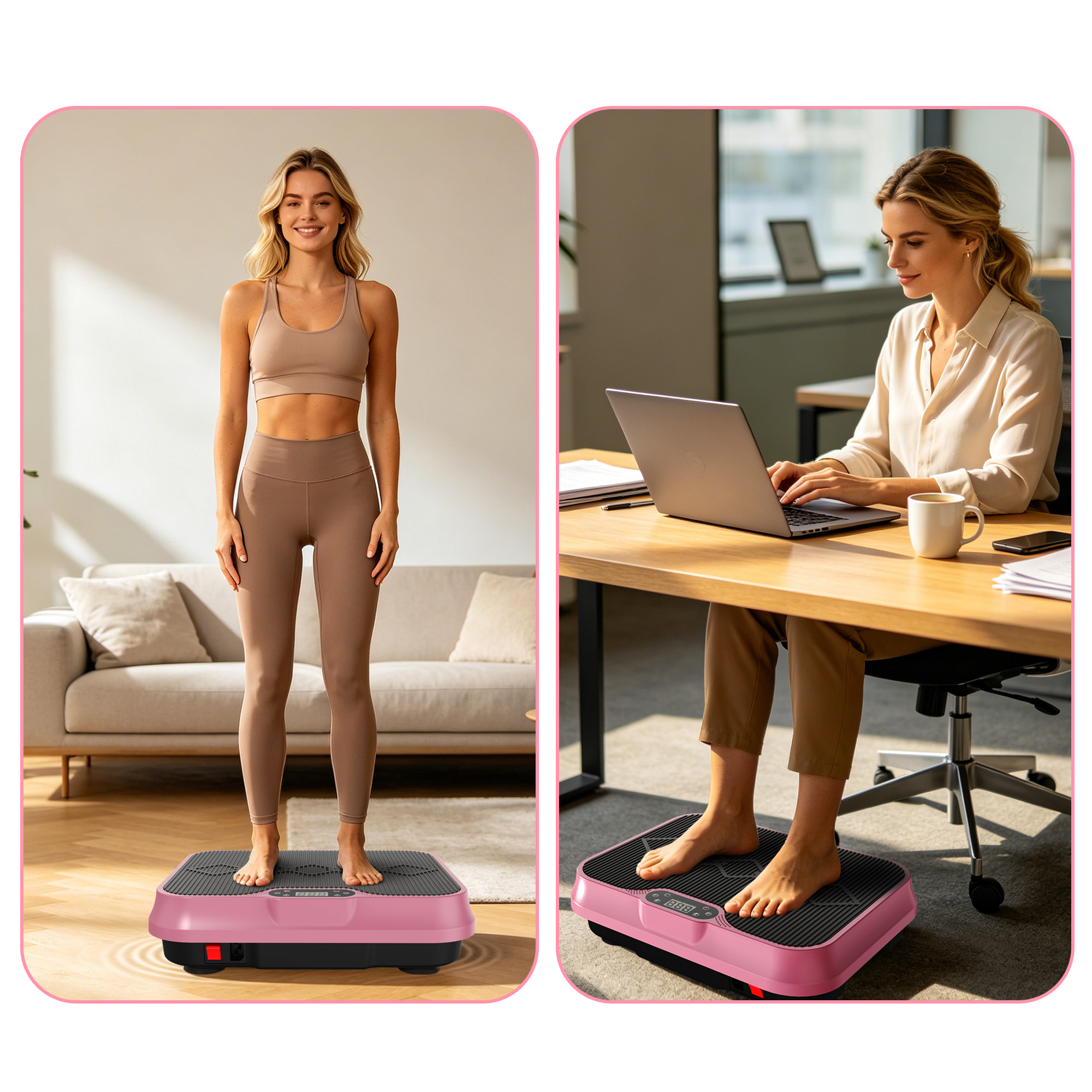Vibration Plate Exercise Machine – Whole-Body Workout Platform with Resistance Bands 43 Vibration Plate Exercise Machine – Whole-Body Workout Platform with Resistance Bands