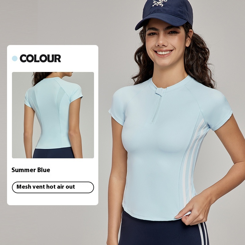 Yoga Clothes Short-sleeved Top High-grade Summer Slim Fit 14 Yoga Clothes Short-sleeved Top High-grade Summer Slim Fit