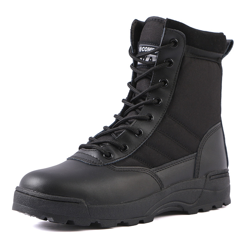 Combat Boots Tactical Black High-top Outdoor Boots 6 Combat Boots Tactical Black High-top Outdoor Boots