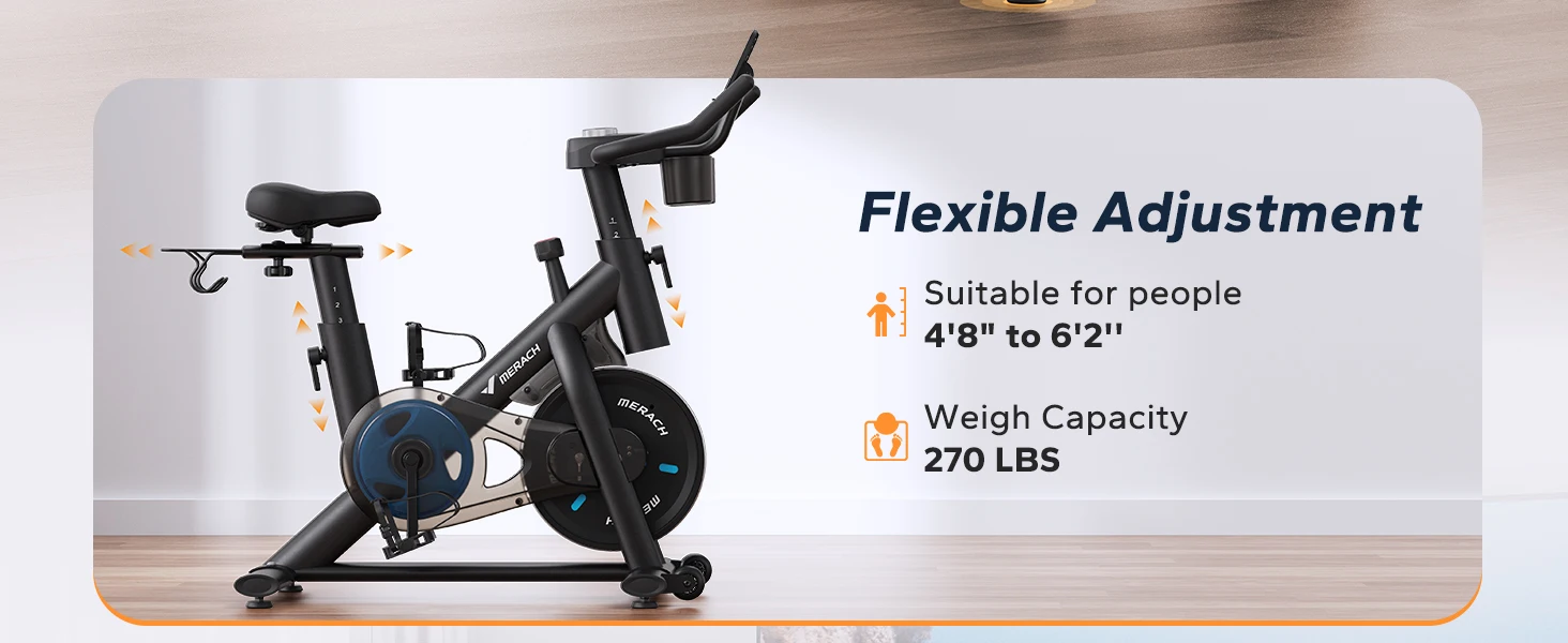 Low Noise Magnetic Stationary Exercise Bike – Indoor Cycling with Fitness App 6 Low Noise Magnetic Stationary Exercise Bike – Indoor Cycling with Fitness App