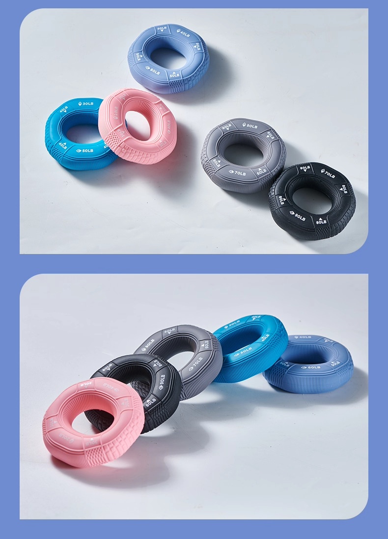 Silicone Grip Ring Decompression Decompression Building Up Arm Muscles Training Five Finger Strength Rehabilitation Grip Strength Exercise Hand Strength Equipment 44 Silicone Grip Ring Decompression Decompression Building Up Arm Muscles Training Five Finger Strength Rehabilitation Grip Strength Exercise Hand Strength Equipment