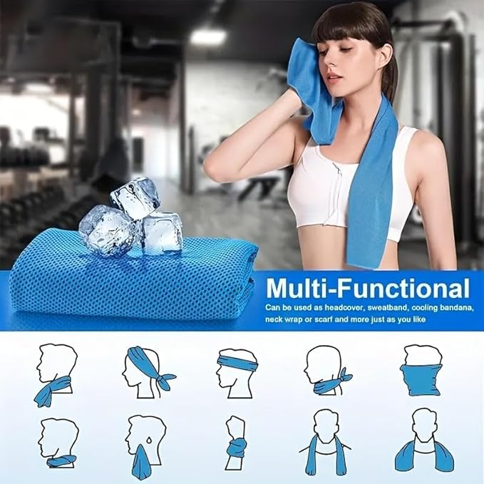 Cooling Sports Towel Quick-Dry, Sweat Absorbing, Ice Cold Fabric For Outdoor Fitness, Yoga, And Gym Workouts 19 Cooling Sports Towel Quick-Dry, Sweat Absorbing, Ice Cold Fabric For Outdoor Fitness, Yoga, And Gym Workouts