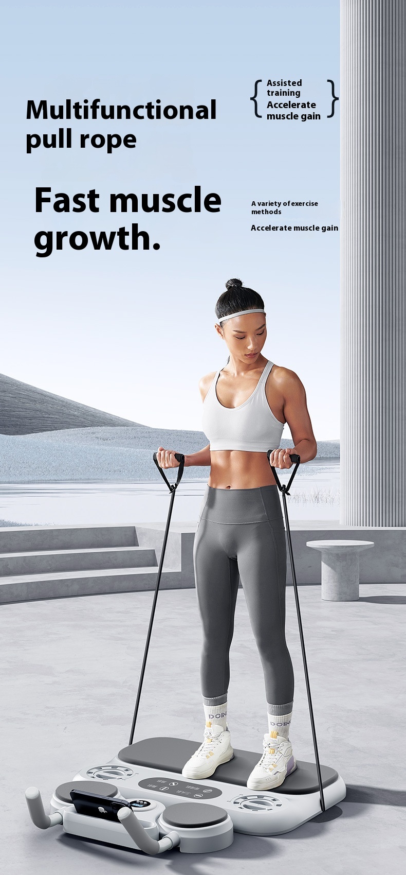 Six-in-one Multifunctional Fitness Board Abdominal Wheel 12 Six-in-one Multifunctional Fitness Board Abdominal Wheel