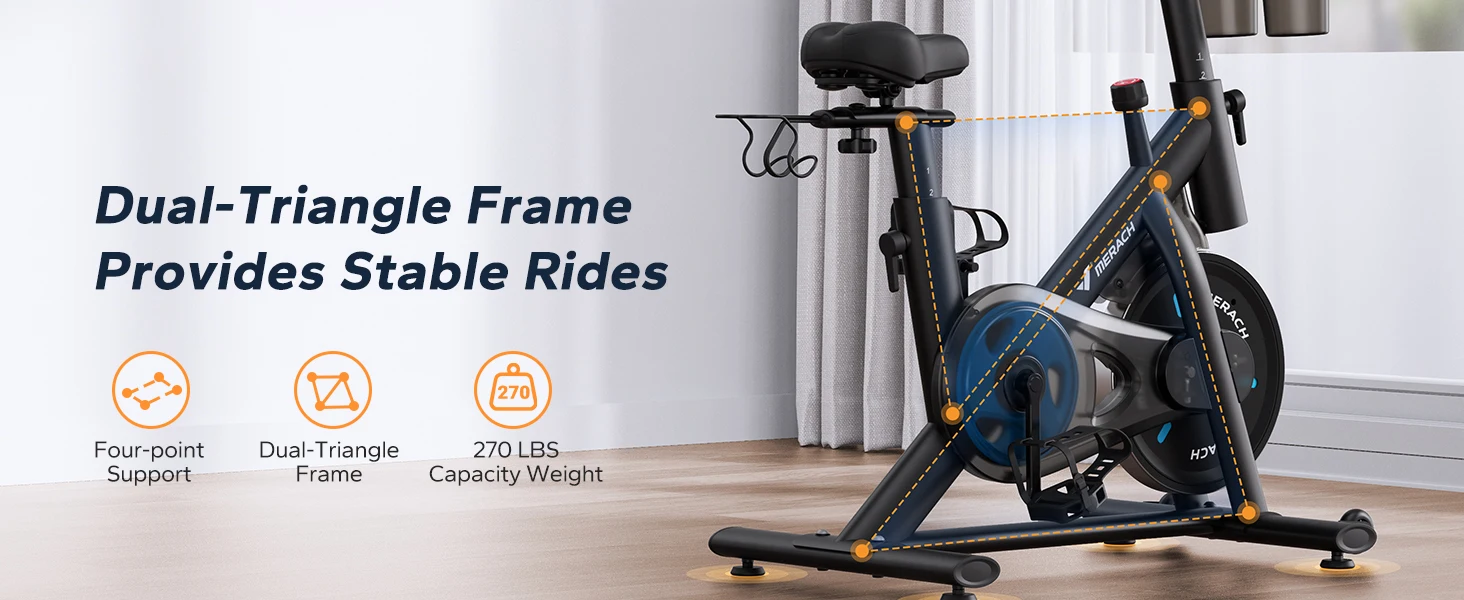 Low Noise Magnetic Stationary Exercise Bike – Indoor Cycling with Fitness App 5 Low Noise Magnetic Stationary Exercise Bike – Indoor Cycling with Fitness App