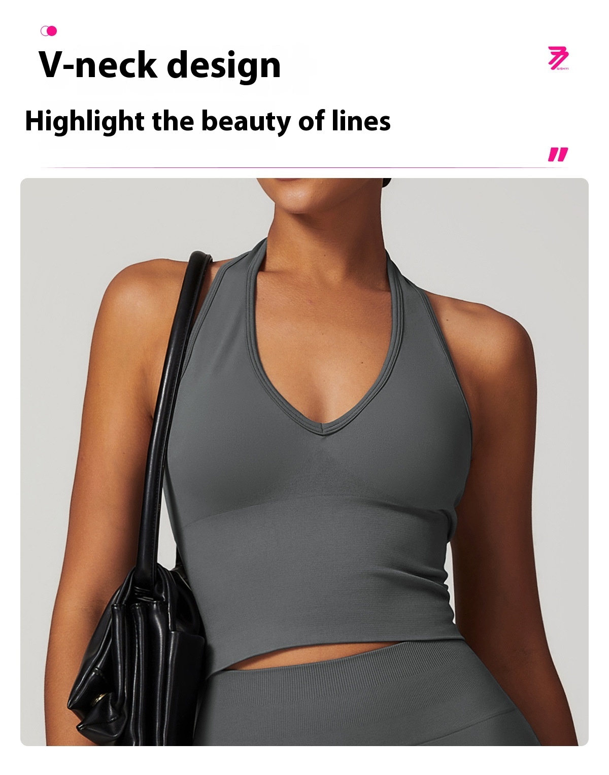 Women's Halter Cropped Top Beauty Back Yoga Bra Seamless Fitness Sports Vest 71 Women's Halter Cropped Top Beauty Back Yoga Bra Seamless Fitness Sports Vest