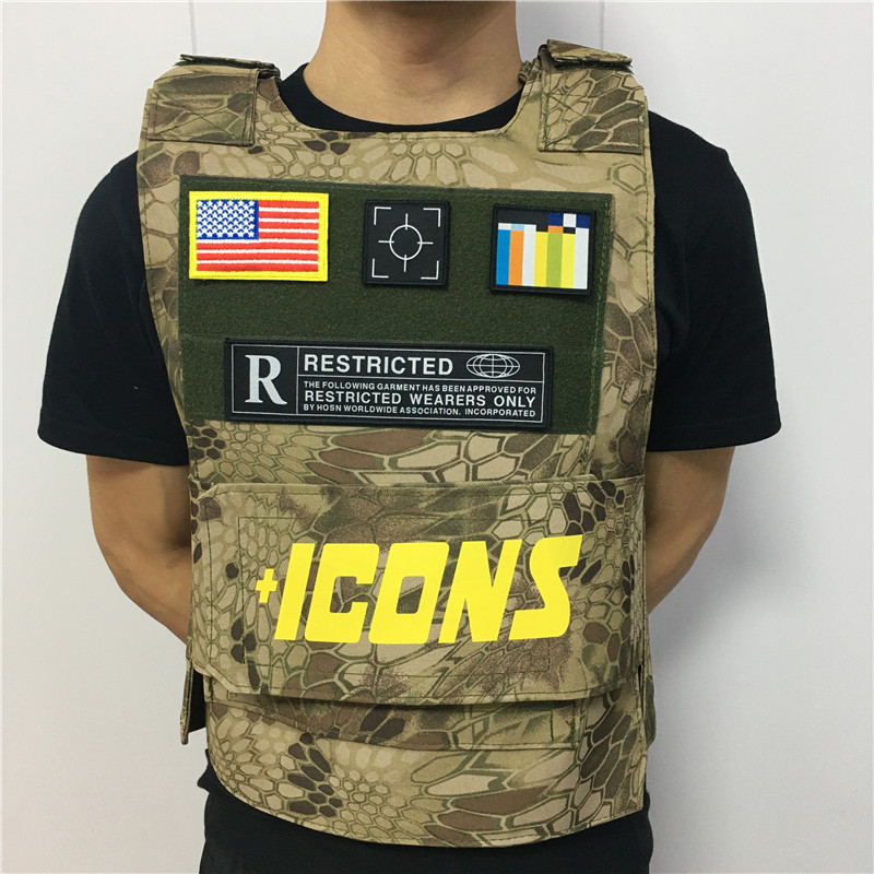 ICONS Tactical Streetwear Vest - Fashion Military Style 70 ICONS Tactical Streetwear Vest - Fashion Military Style