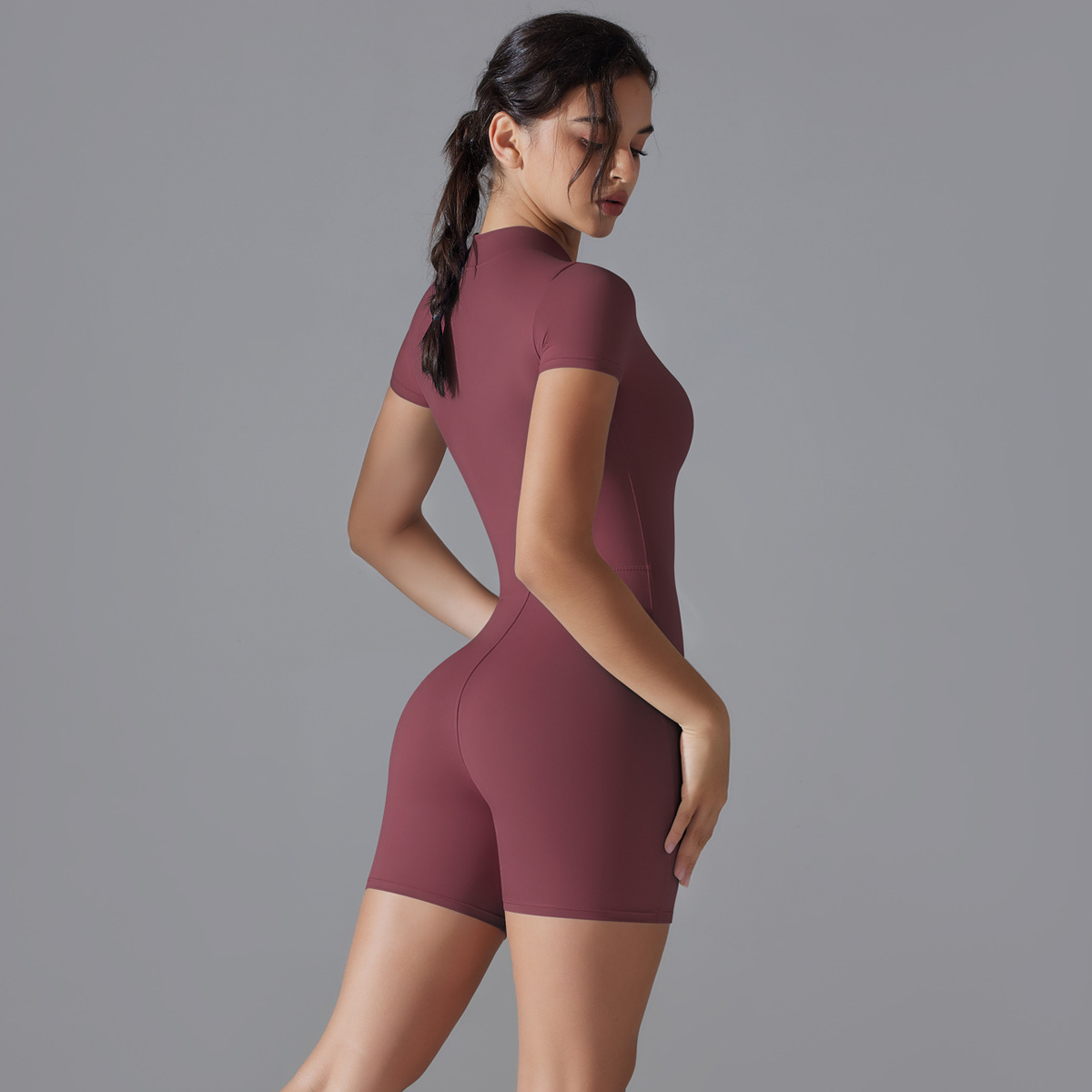 Yoga Short-sleeved Shorts Jumpsuit 17 Yoga Short-sleeved Shorts Jumpsuit