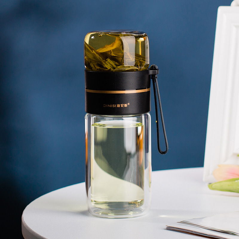 Fitness Eddy Double-Wall Glass Tea Infuser Bottle - Leakproof & Heat-Resistant 63 Fitness Eddy Double-Wall Glass Tea Infuser Bottle - Leakproof & Heat-Resistant
